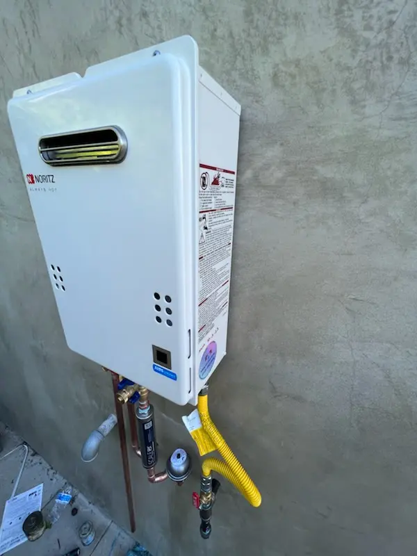 Tankless water heater installation for Greylag homes